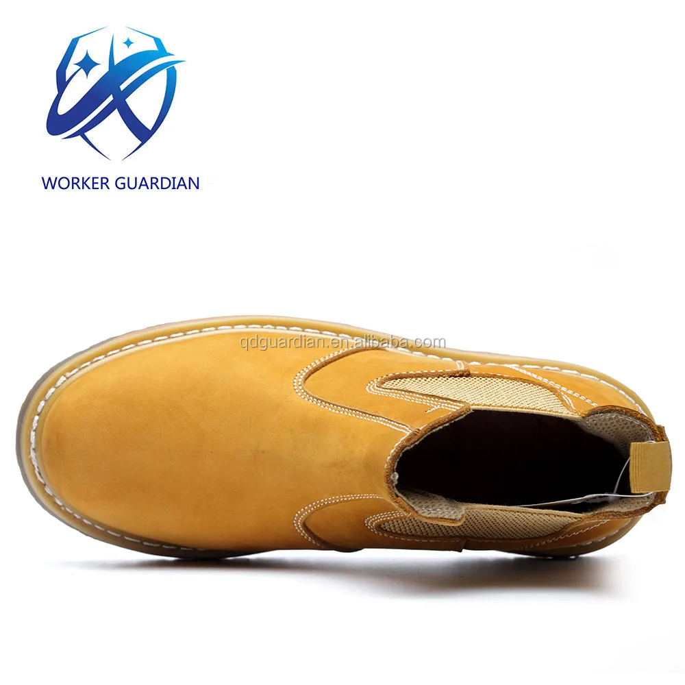 High Quality Rubber Sole With Cow Nubuck Leather Goodyear Safety Shoes