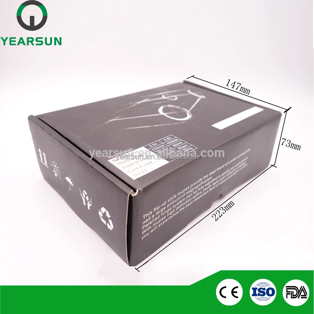 Dental surgical binocular loupes