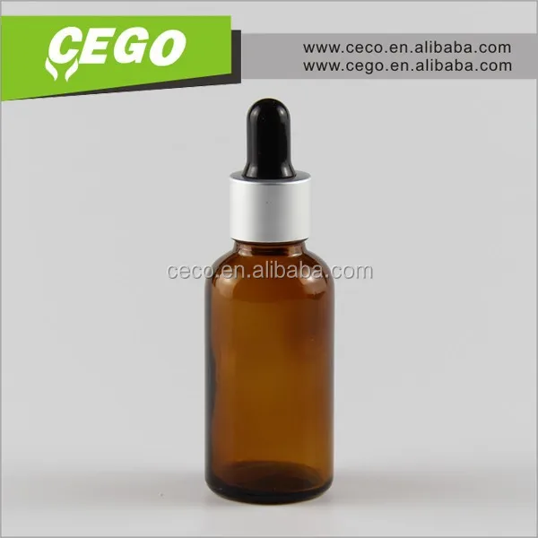 In stock! trade assurance 30 ml amber essential oil glass bottle with dropper and aluminium gold cap