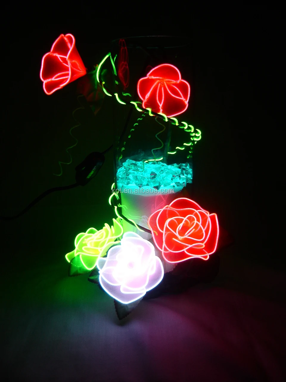 EL wire lighting artificial flower