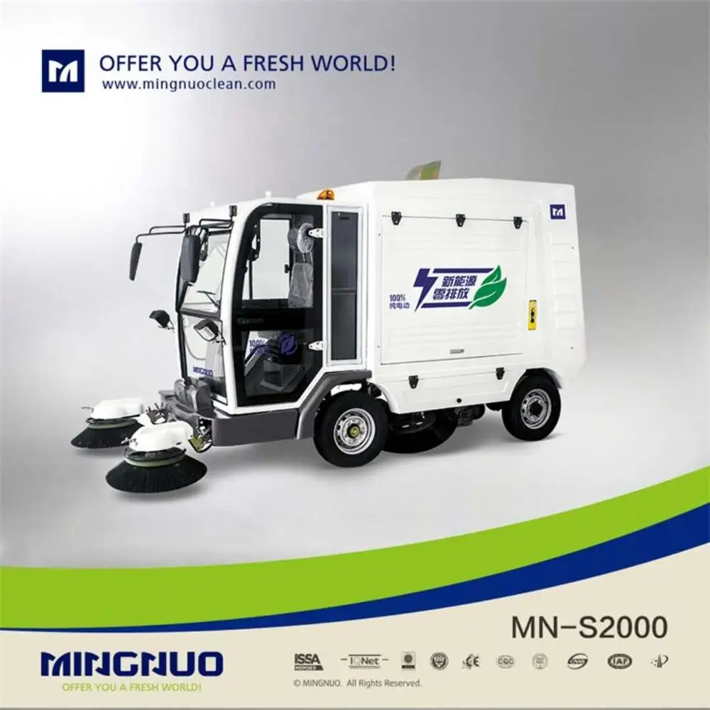 Road sweeper MN-S2000, vacuum sweeping machine, battery-powered sweeper
