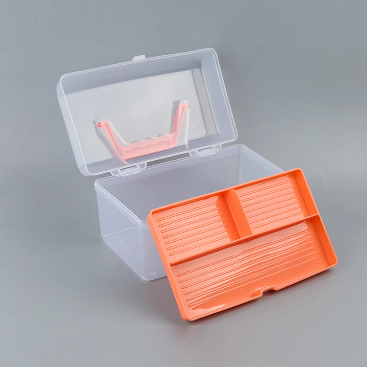 Reasonable price good quality 21.5*14.5*12cm red plastic portable storage toolbox