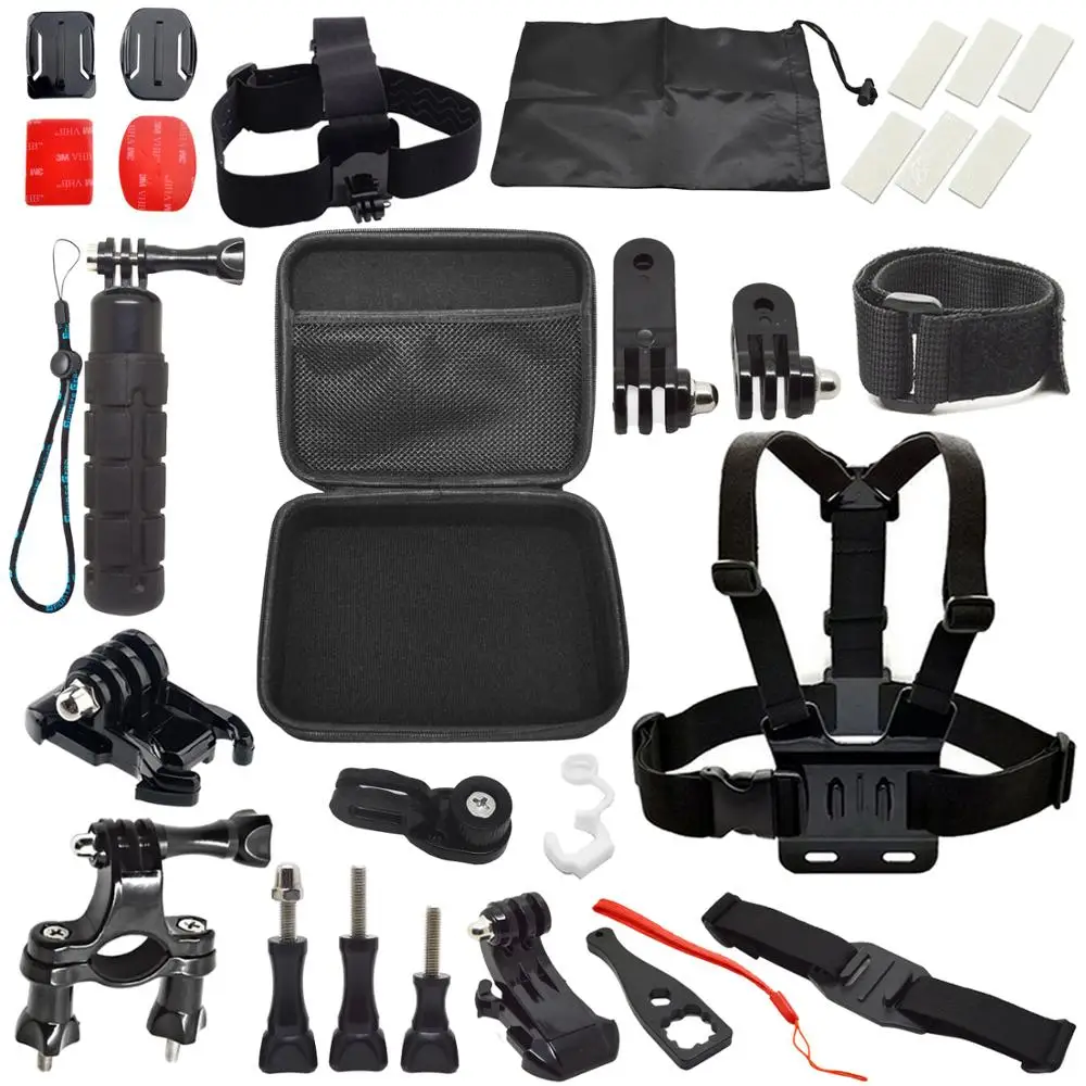 Хит продаж 22 в 1 Gopro аксессуары набор комбинированный комплект для камеры go pro SP-CB02AC