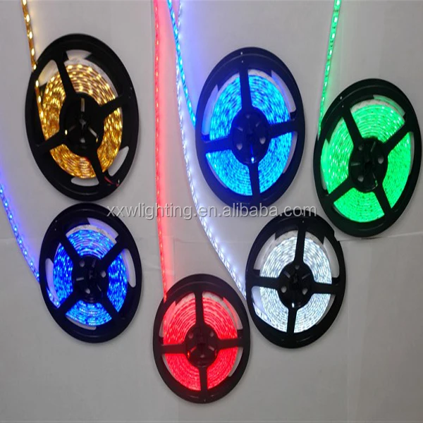 high bright CE RoHS 12V/DC 300leds 5M Warm white led flex strip light roll