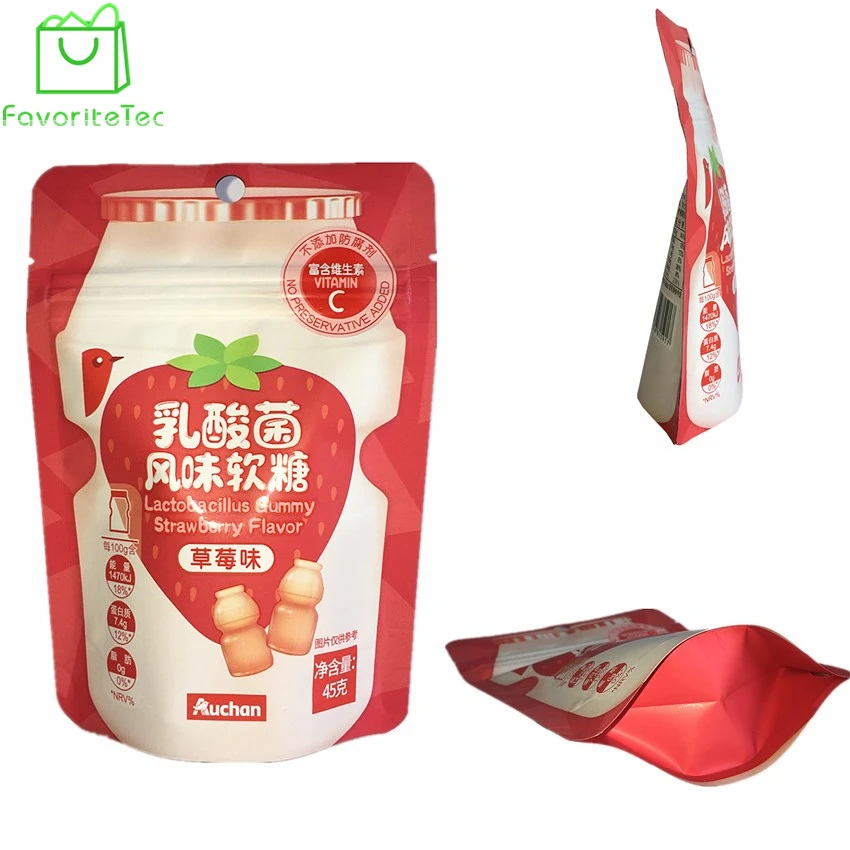 Customized plastic food packaging Stand up Dried Fruits Pouches 250g 500g 1000g beef jerky Bag with Zipper