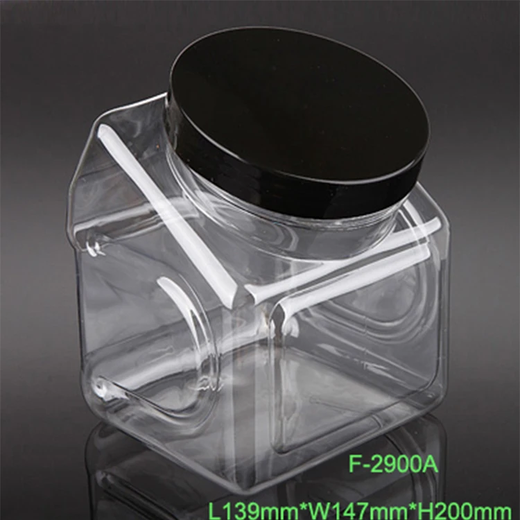 2900ml Clear PET Unique Shaped Plastic Bottle BPA Free Container Tennis Ball Or Auto Parts Plastic Jars