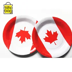 Kids Birthday Party 7 inch Disposable Bulk Packing Decorative Cake Plate Disposable Paper Plate