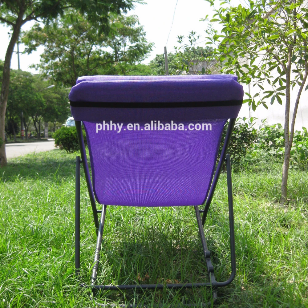 Beach folding chair with taslin fabric and pillow