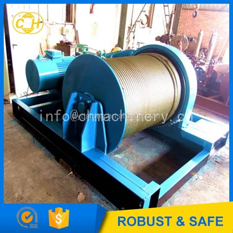 electric hoist winch for lifting and pulling in construction site