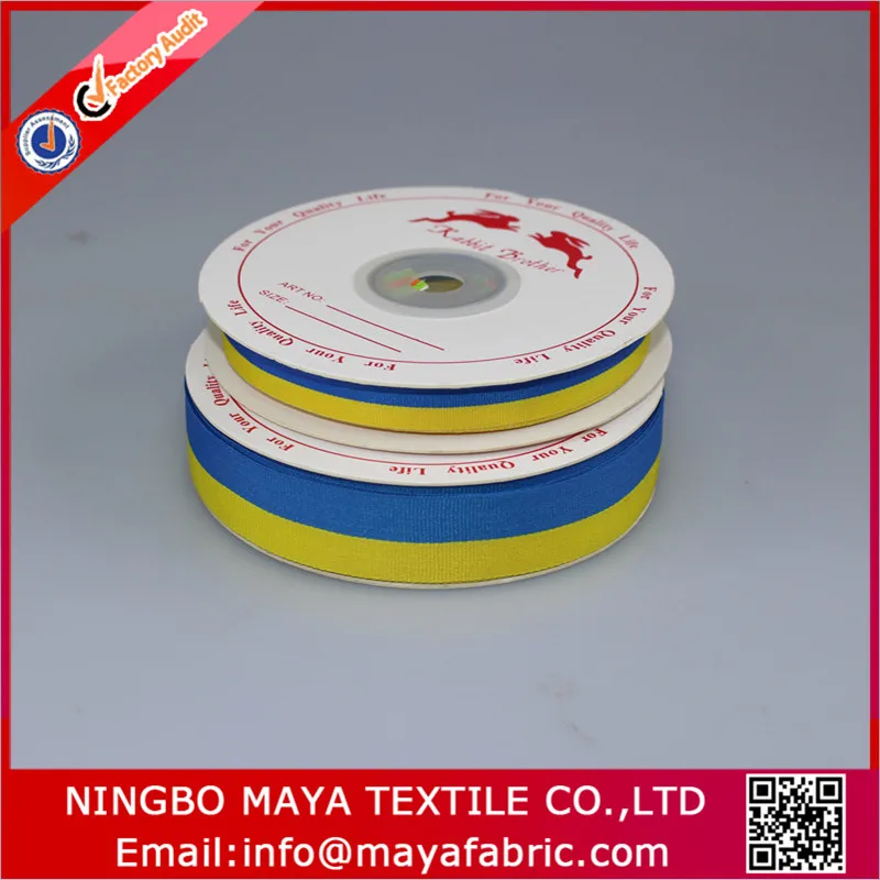 Factory supply French flag ribbon with blue white red 3 color in different size