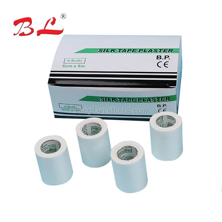 Easy to tear medical silk tape
