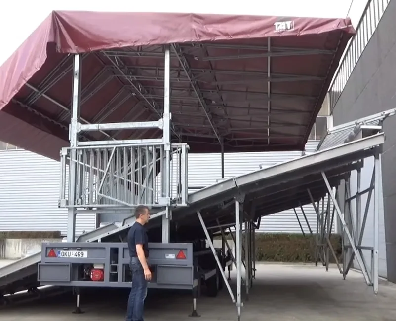 Removable aluminum alloy bleachers sports platform portable grandstand for rent