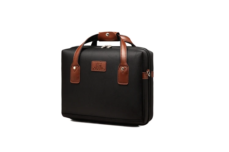 
Nylon and PU leather fabric spinner traveling outdoor suitcases luggage set for sale 