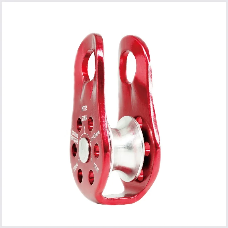 Aluminum fixed side plates single pulley