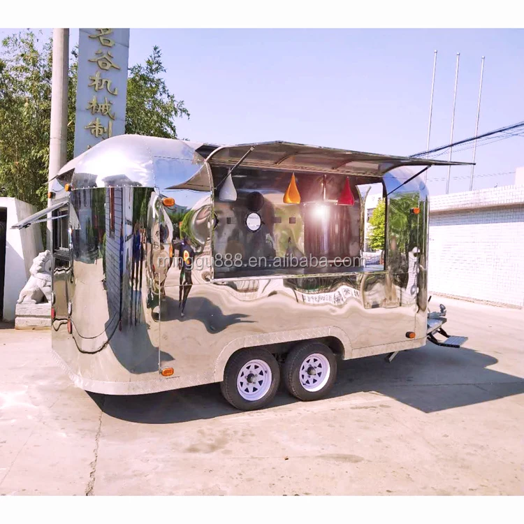 CE approved gas and electric fast food trailer french fries food truck / fry ice cream roll car multifunctional crepe food truck