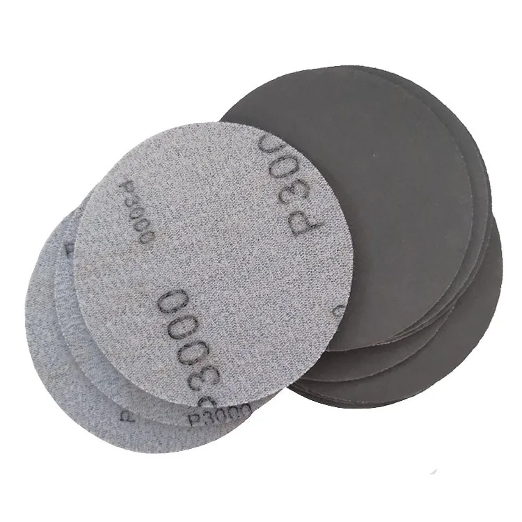 Silicon Carbide Wet and Dry Hook and Loop Sanding Disc Round Sand Paper for grinding car