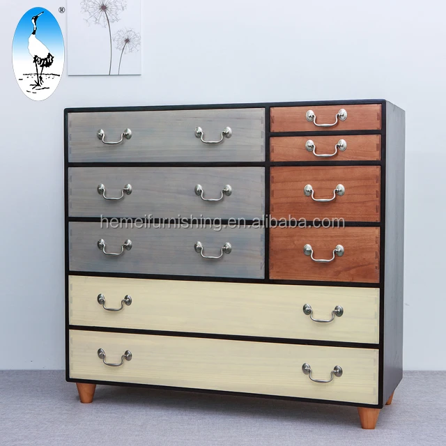 entrance paulownia wood chests of drawers
