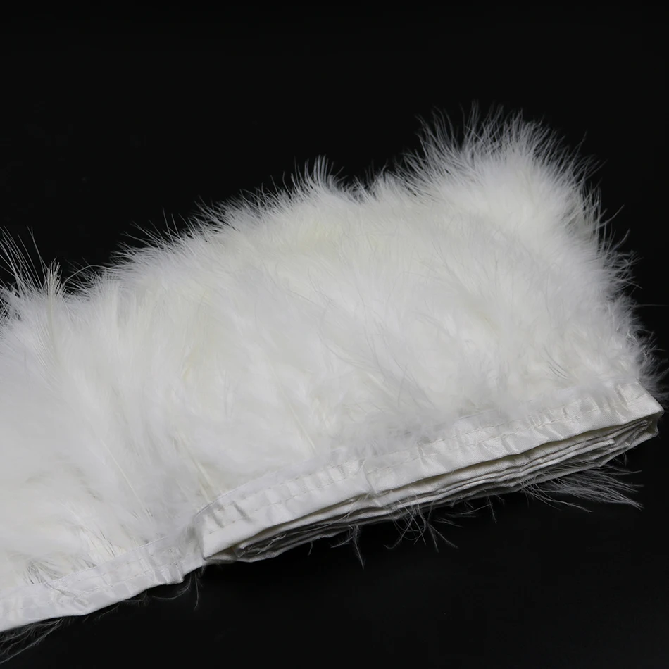 Alibaba Wholesale White Marabou Feather Trim