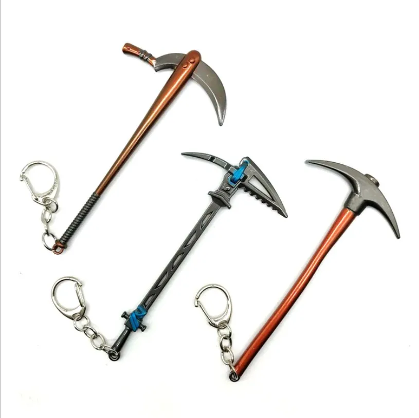 12cm Custom Battle Royale Weapon Rocket Launcher Key Ring Metal Gun Keychain