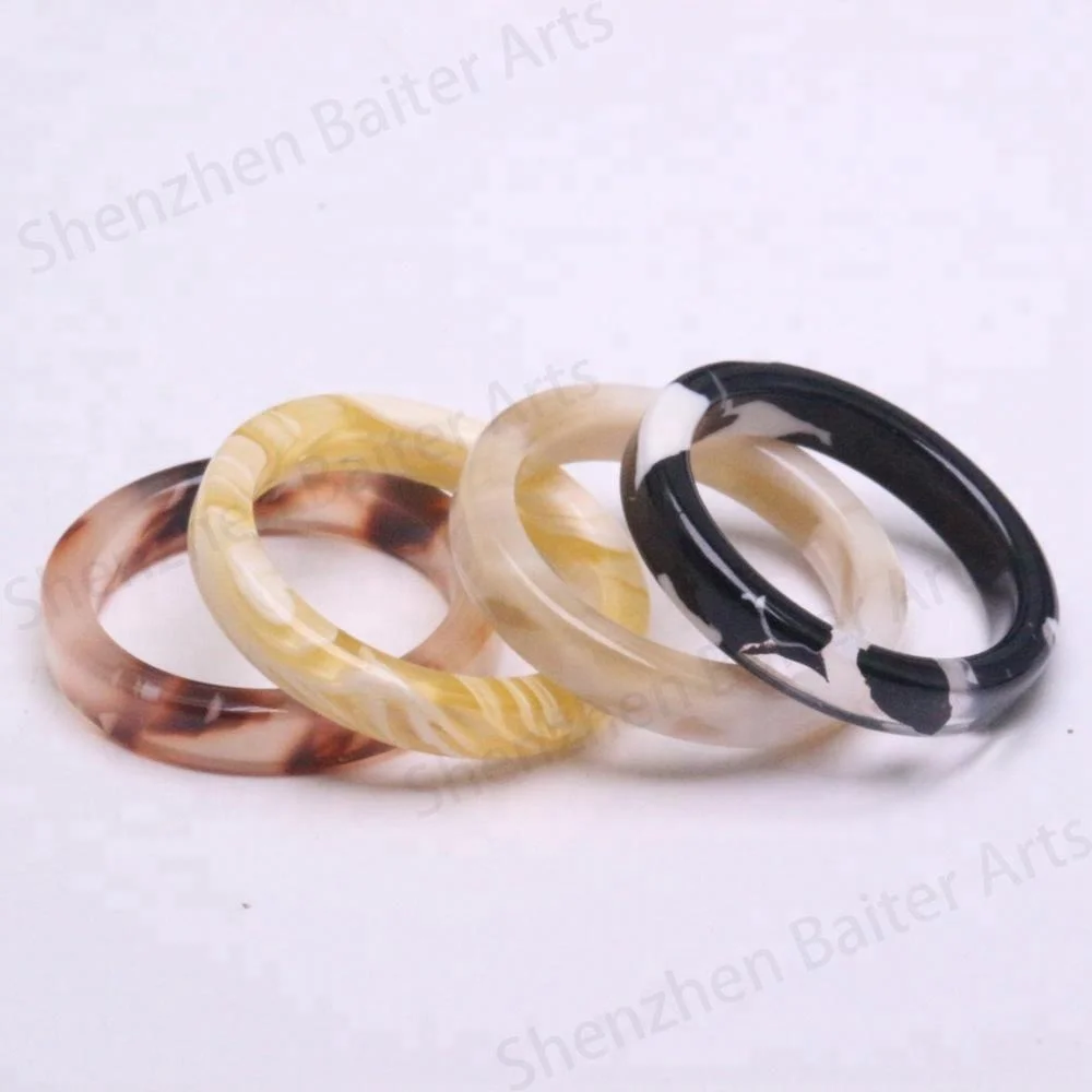 Fashion Acetie Acid Acrylic Lucite Acetate Tortoiseshell Ring,Tortoise Shell Resin Links Ring