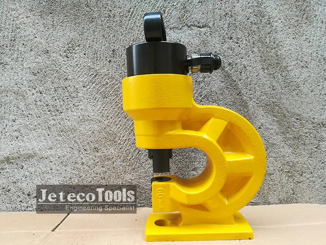 CH-60 hydraulic hole puncher portable hydraulic hole punch tool for hole punching in copper busbar steel stainless, Jeteco Tools