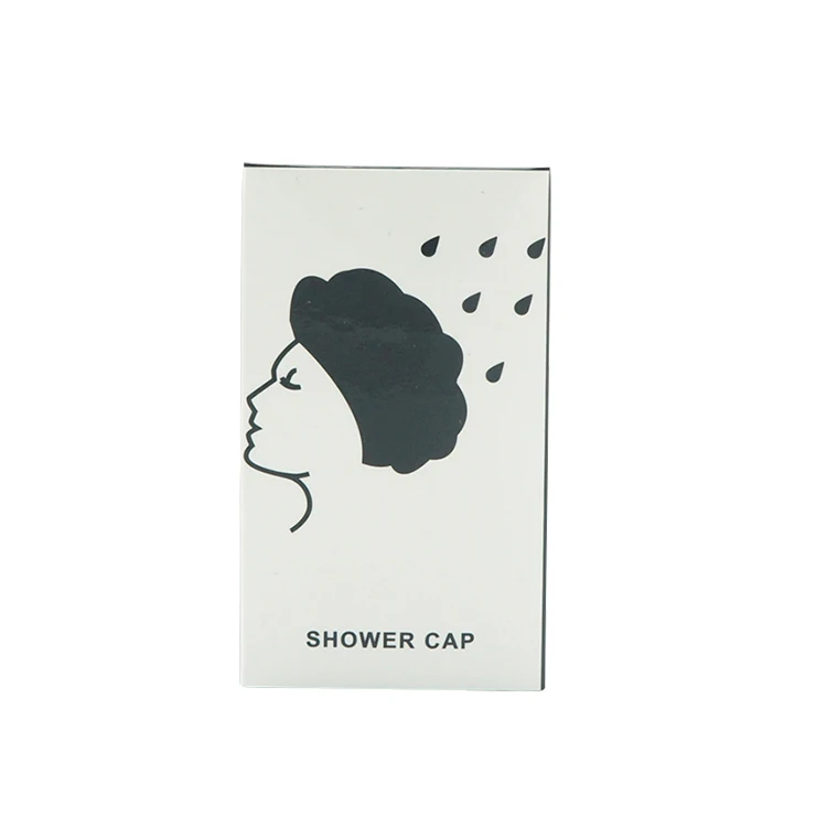 Bathroom products custom logo disposable plastic shower cap