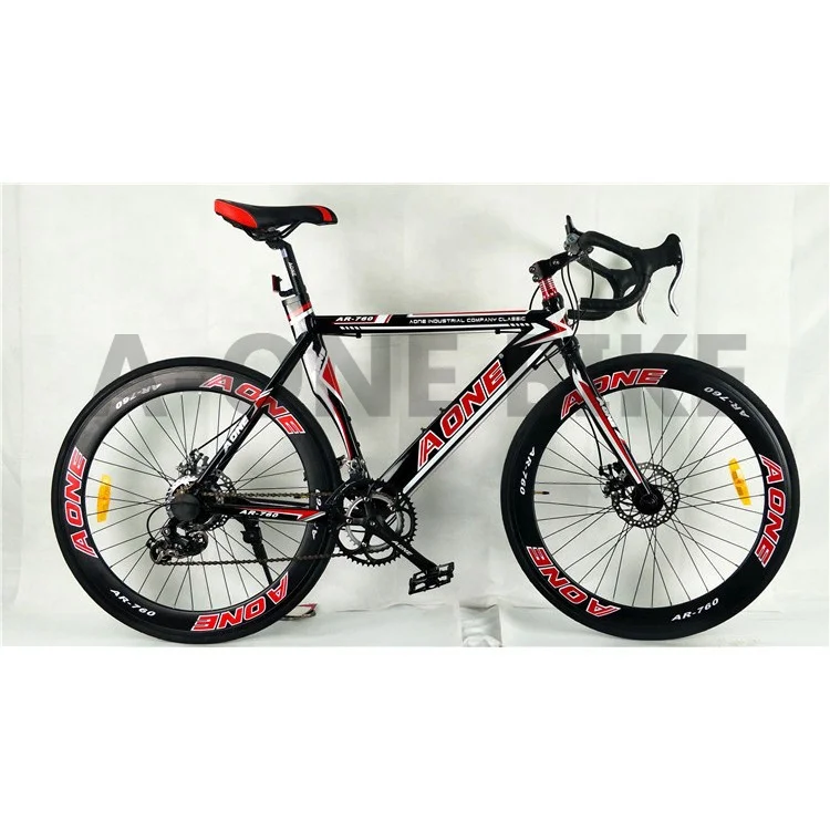 Cheap steel frame 21 speed women road bike racing bicycle