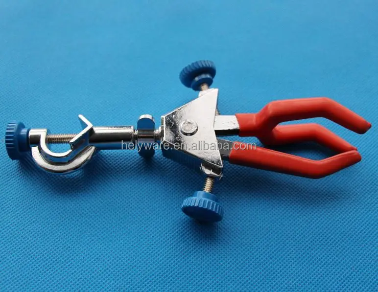 
Zinc alloy Dual Adjustable Triplex style clamp three prong Swiveling retort clamp with bosshead 
