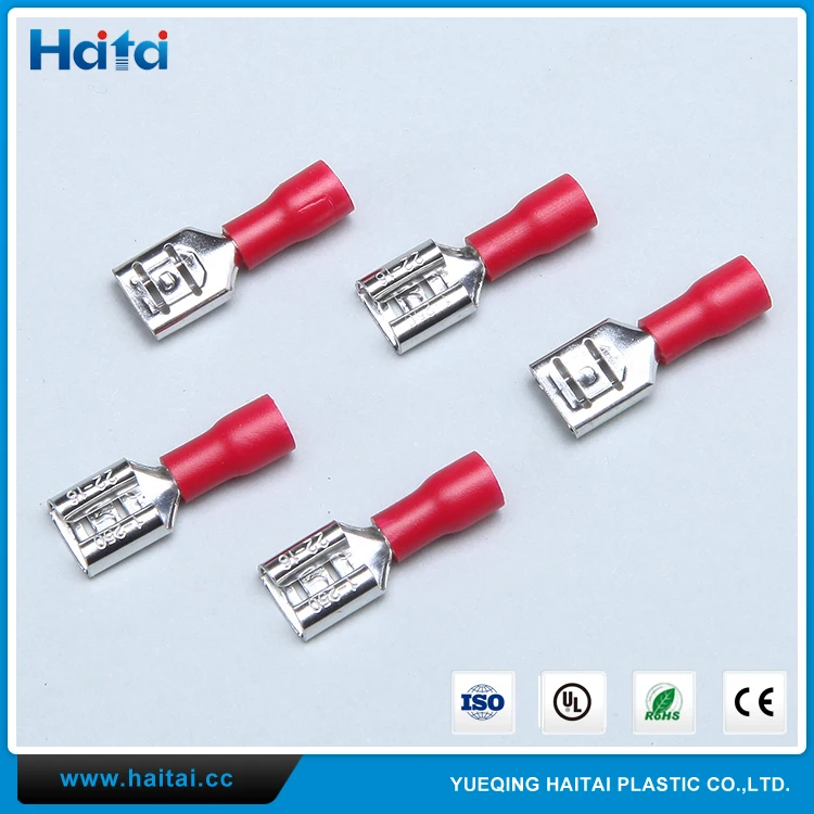Haitai CE ROHS FDD Разъем Провода Медь Изоляцией Женский Тип Кабельный Наконечник Терминал