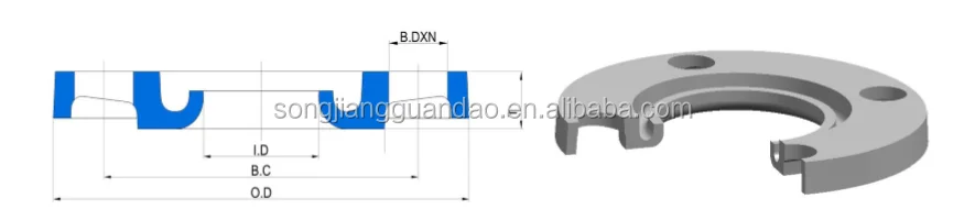 Ductile Iron Backing Ring for HDPE Flange Adaptor