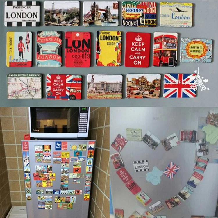 
Hot Selling UK England London Home Decoration Set Travel Tourist Souvenir Fridge Magnet 