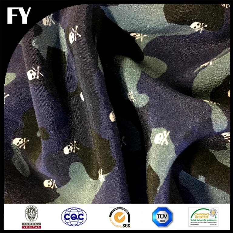 High quality cheap price custom digital printed silk fabrics dubai