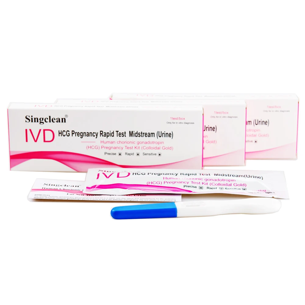 Singclean One Step Urine Early hCG Pregnancy Test Midstream