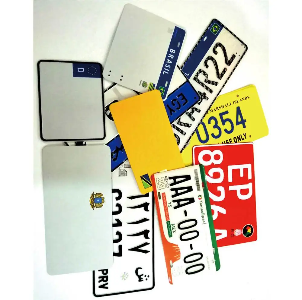 car number plate embossed license plate customized