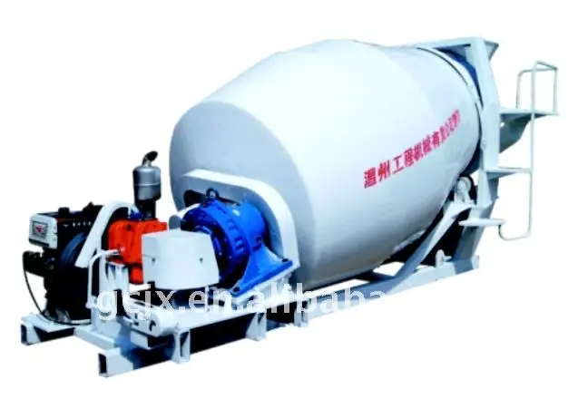 
3 cubic meters Diesel engine concrete mixing drum 