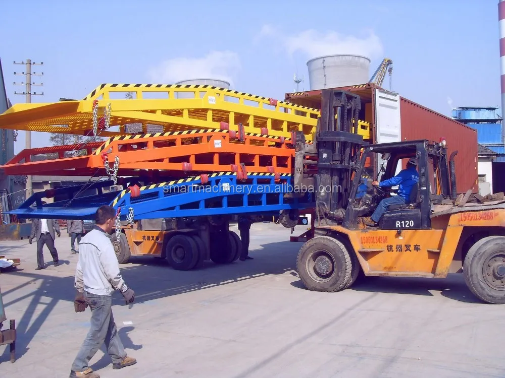 Folding Steel Yard Hydraulic Mobile Dock Wheelchair Car Truck Forklift Motorcycle Vehicle Container Loading Ramp