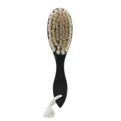 Men Beard Grooming Brush Soft Natural Horse Hair Shave Brush With Wooden Hanging Handle