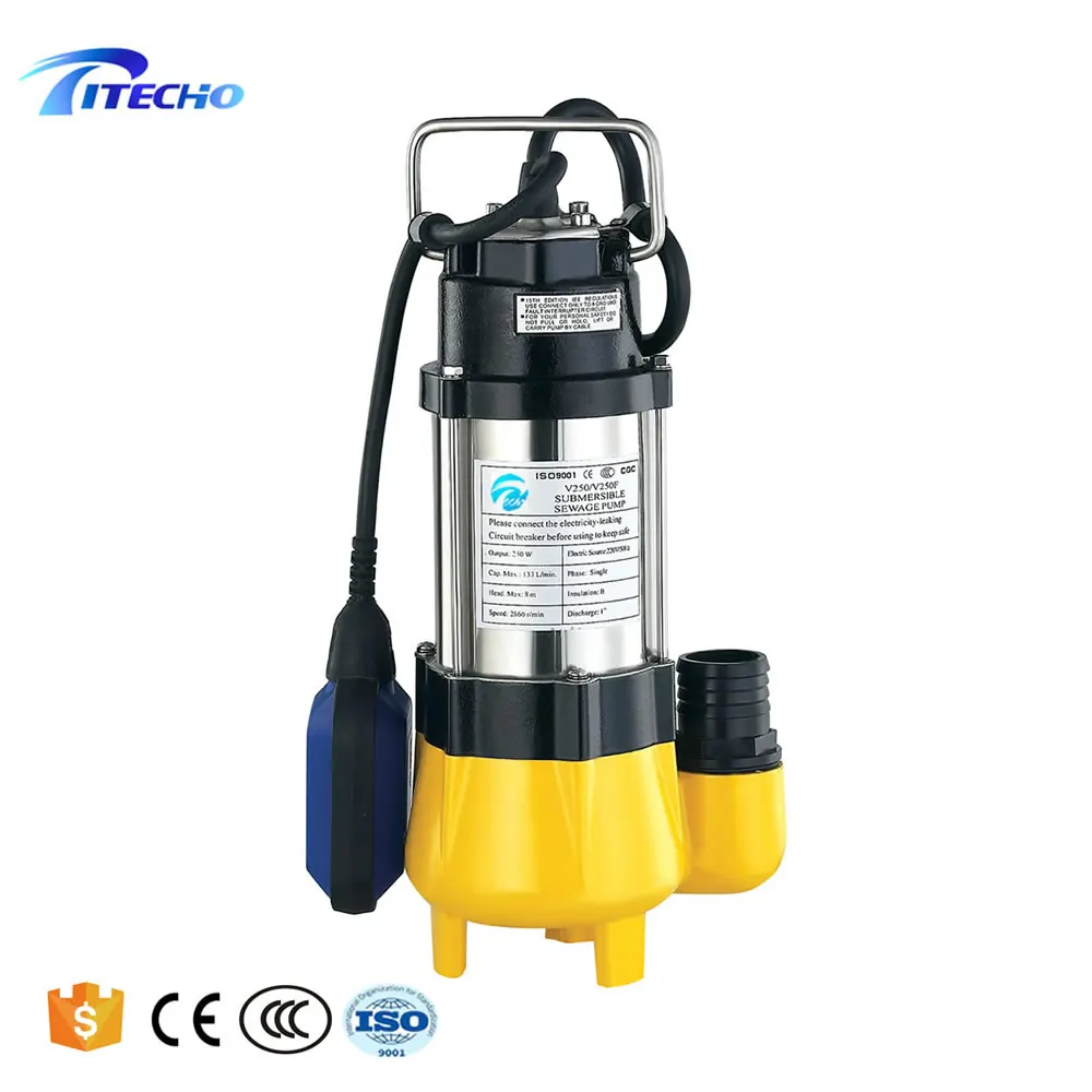 V180 0.24hp 220V  120V  110V Stainless Steel submersible Sewage Pump