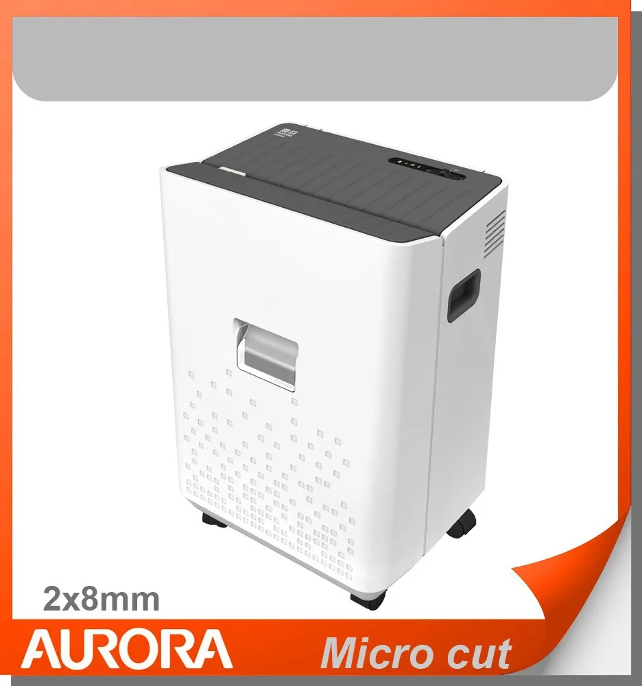 Aurora AS066 Plastic Paper Shredder, 6 sheet (A4) Micro cut 2x8mm, Light Duty Shredding machine for Home & Office