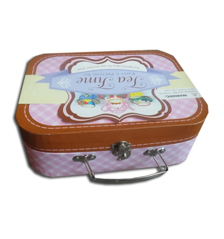 Wholesale Mini Cardboard Toy Decorative Box Small Luxury Wholesale Baby Custom Children Kids Suitcase