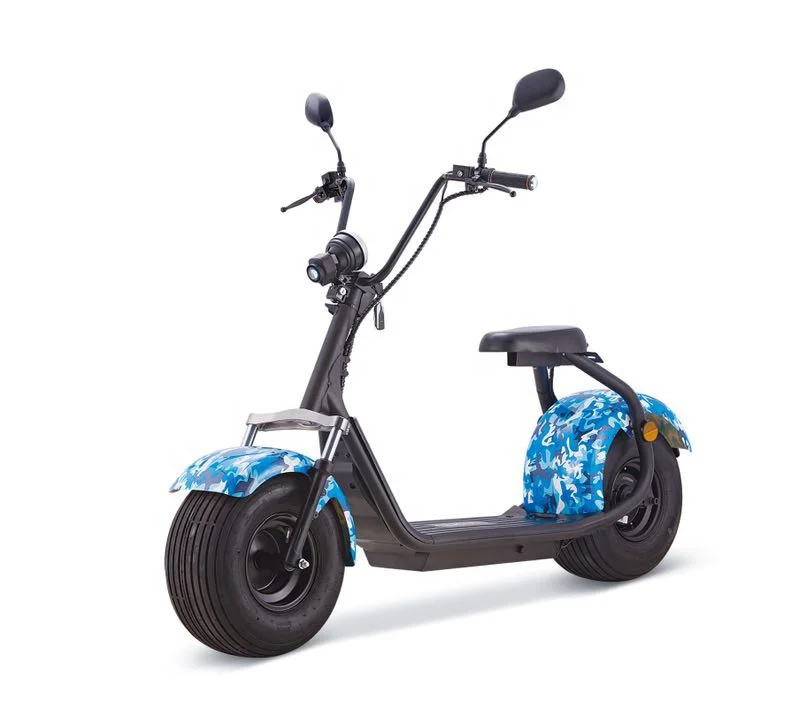 EEC APPROVED city coco 1500w electric scooter/citycoco bike with double removable battery and two seat for 2 passengers