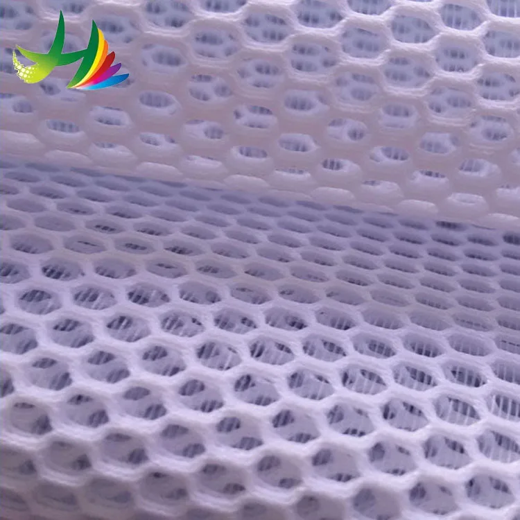 HH-019 100% polyester decorative tulle mesh fabric for bag shoes sport shoes men running