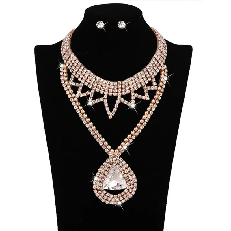 factory diamonds stylish fake gold thailand jewelry set