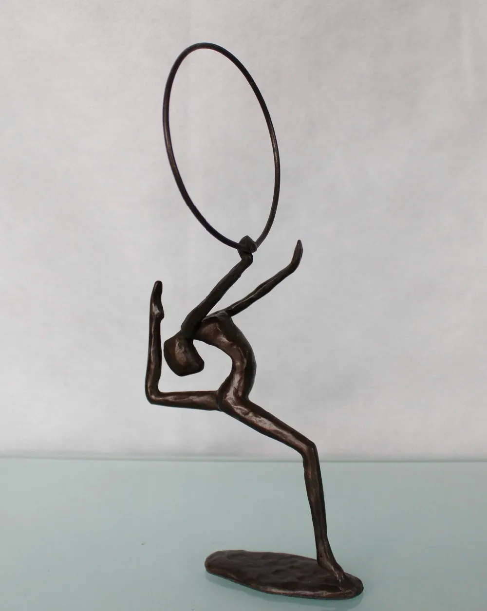 Home Decor Arts And Craft Casting Iron Handicraft Metal Bronze Dancing Figure Sculpture