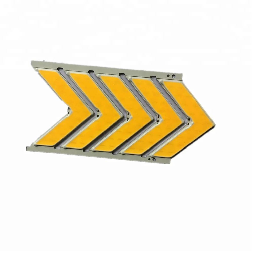 585nm -590nm Yellow / amber color 12v led arrow cob traffic led strip