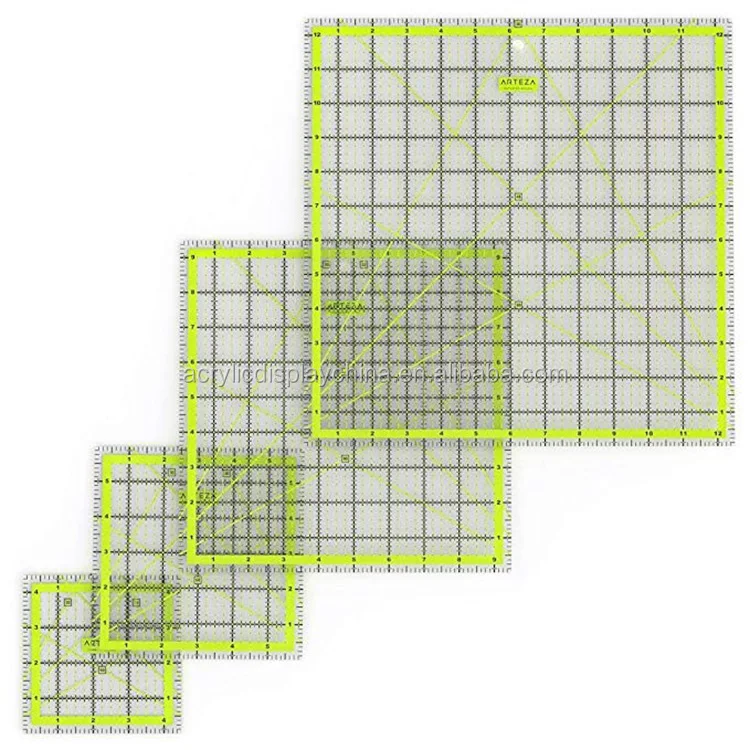 Линейка для квилтинга, длина 6,5 дюйма х 24 дюйма, лазерная резка