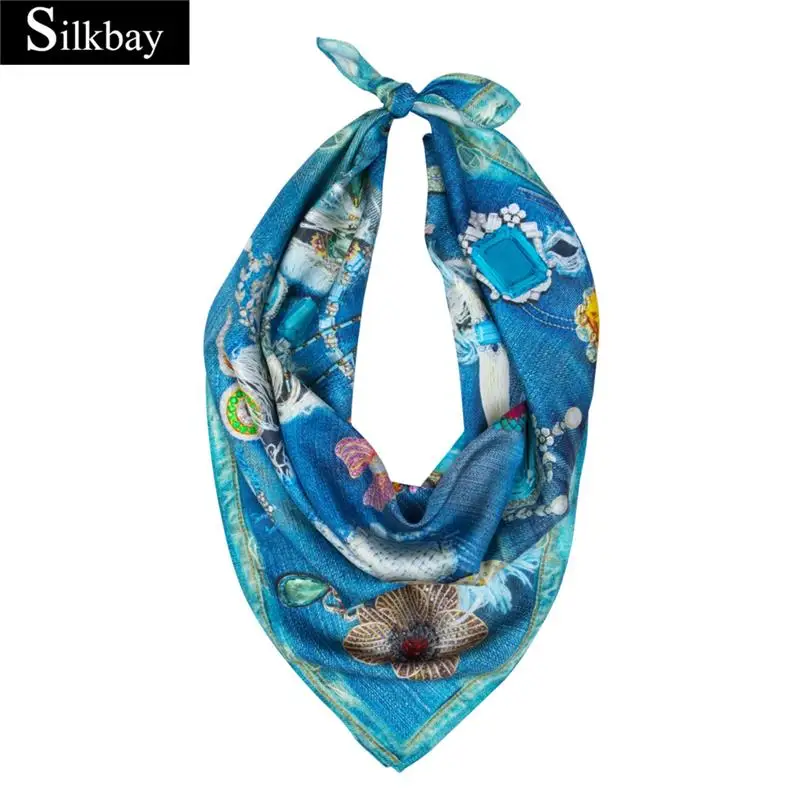 
Low MOQ fashion hot long style warm lady scarfs silk neck scarf yiwu 