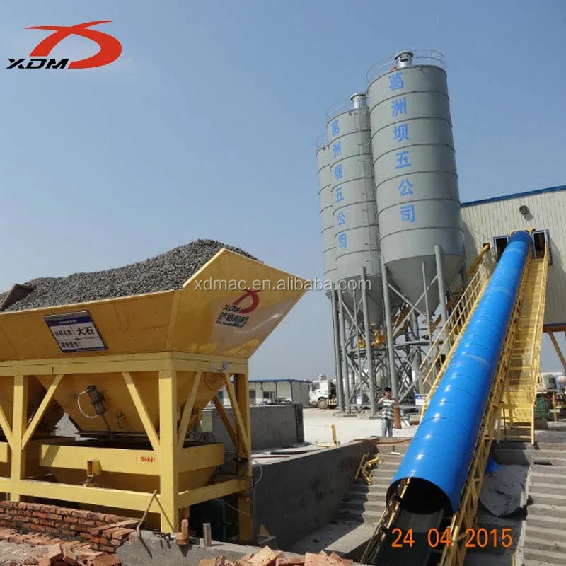 Automatic Modular concrete batching plant calibration HZS120 for sale