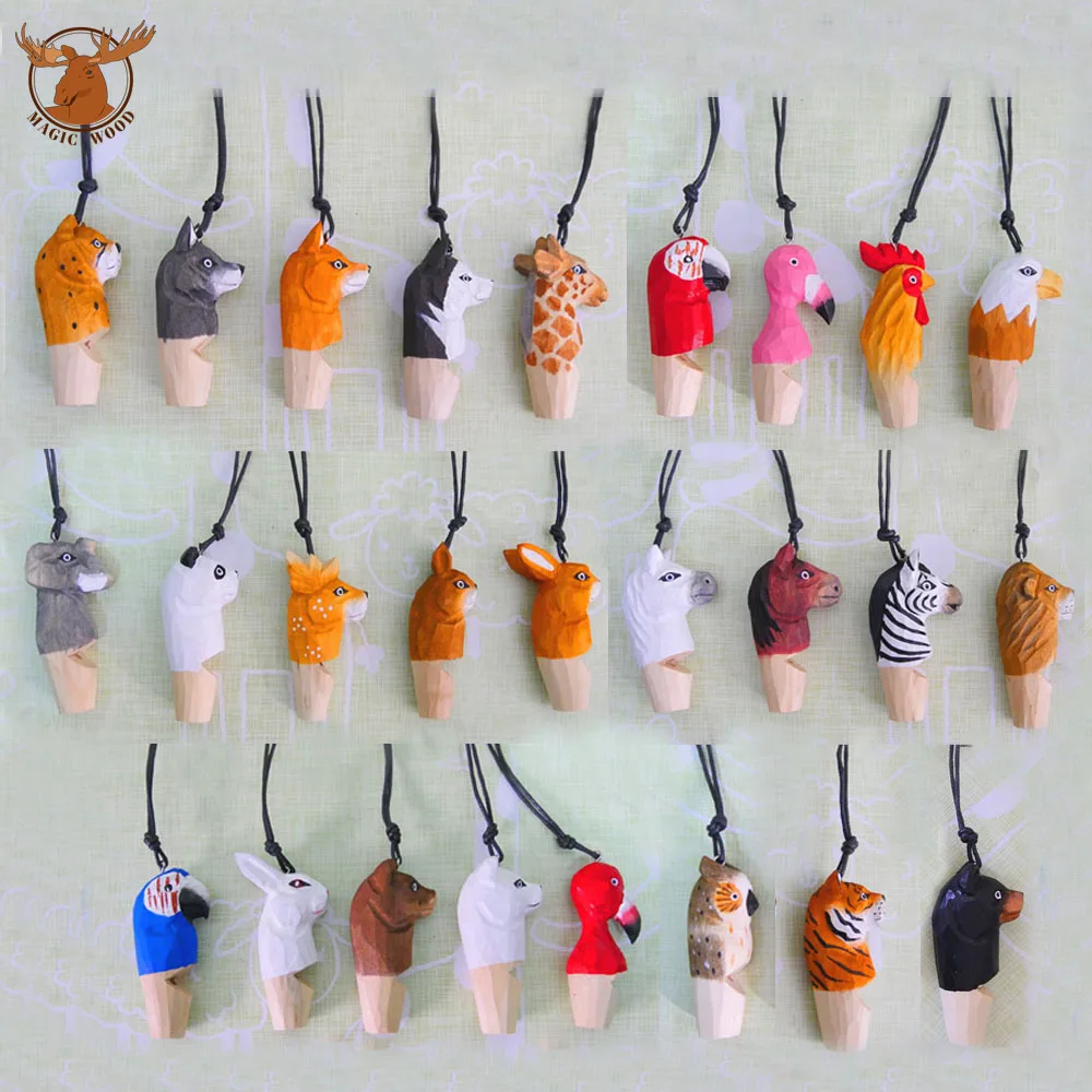 
wooden whistle hand made carved animal whistle wholesale wood carving handicraft creative stationery hot sell gift 