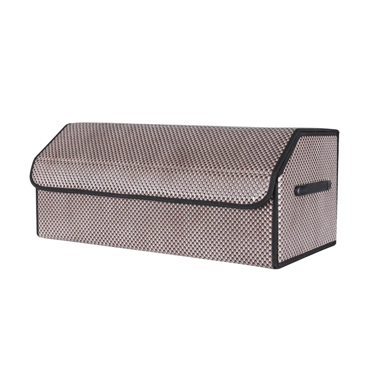 
Hot Selling Multifunction Car Organizer Storage Box PU Leather Collapsible Waterproof Car Seat Storage Box 